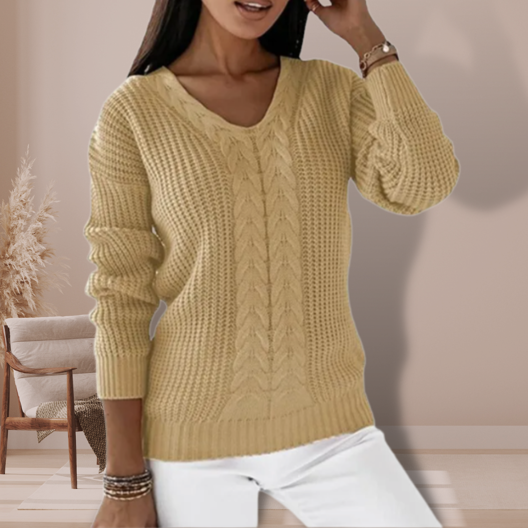 Lieslote | Damen Winter Strick Pullover | Langarm