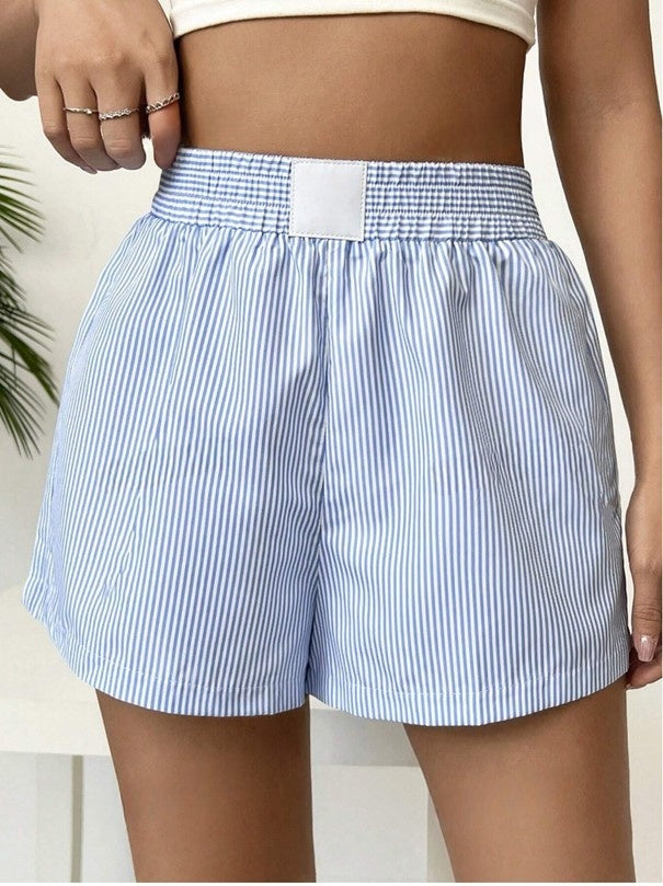 Seren - Damen Shorts Gestreift Freizeitlook