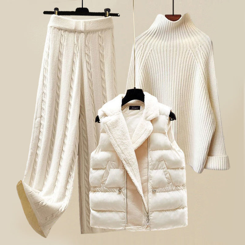 Philomene – Anzugset mit Cashmere-Pullover und Warmem Gilet