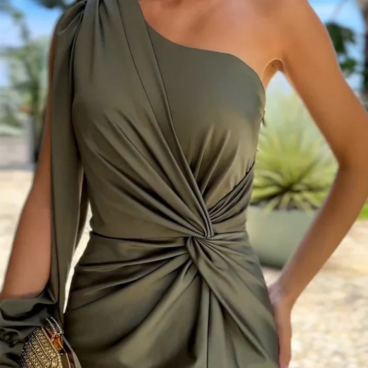 Yanah | Damen Kleid | Olivgrün