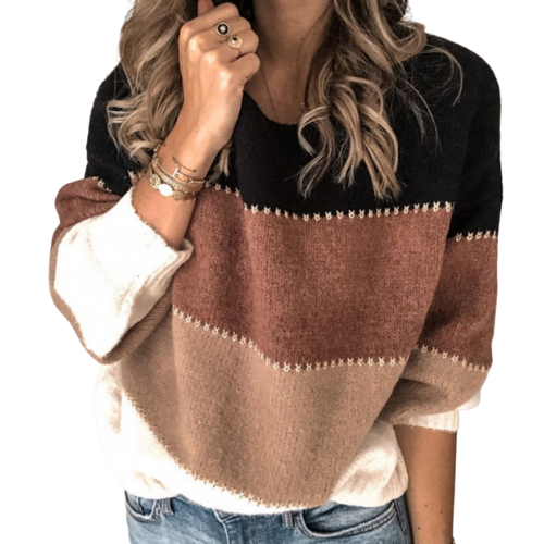 Helena | Gestreifter Strickpullover für Damen