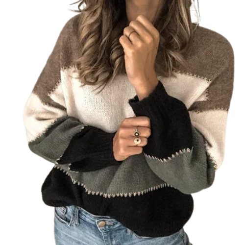 Helena | Gestreifter Strickpullover für Damen