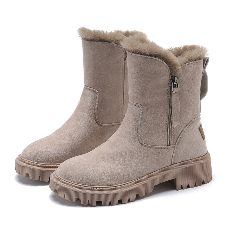 Rhiannon - Damen Winterstiefel bis zum Knöchel - Bequem & Warm