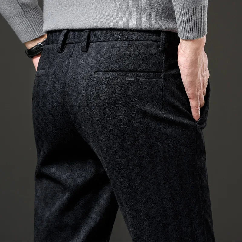 Romililius | Karierte Cordhose für Herren