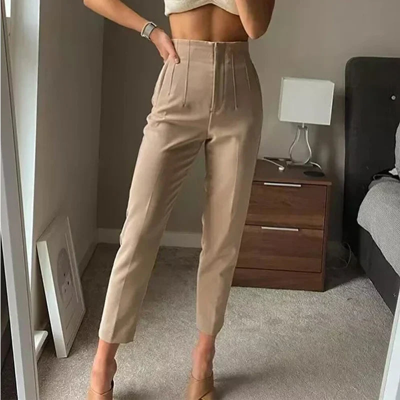 Maryanne - Formelle Cropped-Hose - Hochtaillierter Stil