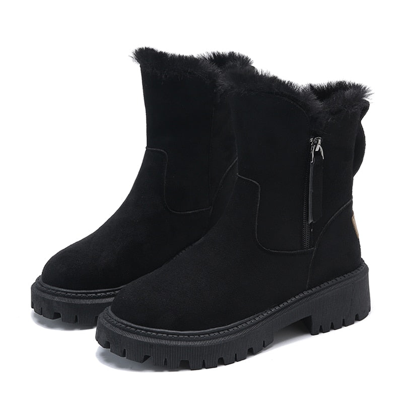 Rhiannon - Damen Winterstiefel bis zum Knöchel - Bequem & Warm