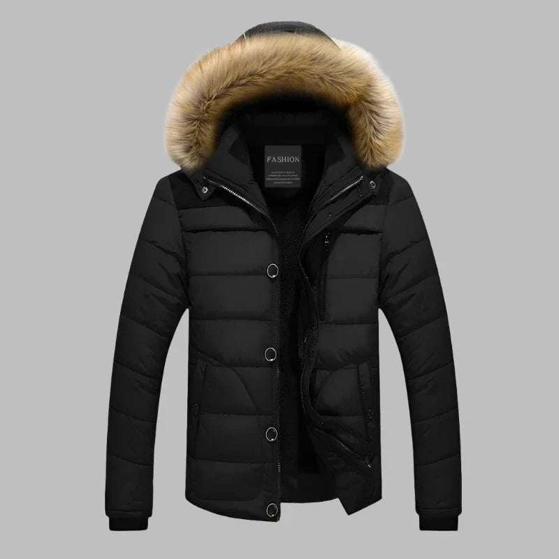 Xite Nordic Parka | Langer wasserdichter Parka-Wintermantel für Herren mit Fellkragen und Fleecefutter