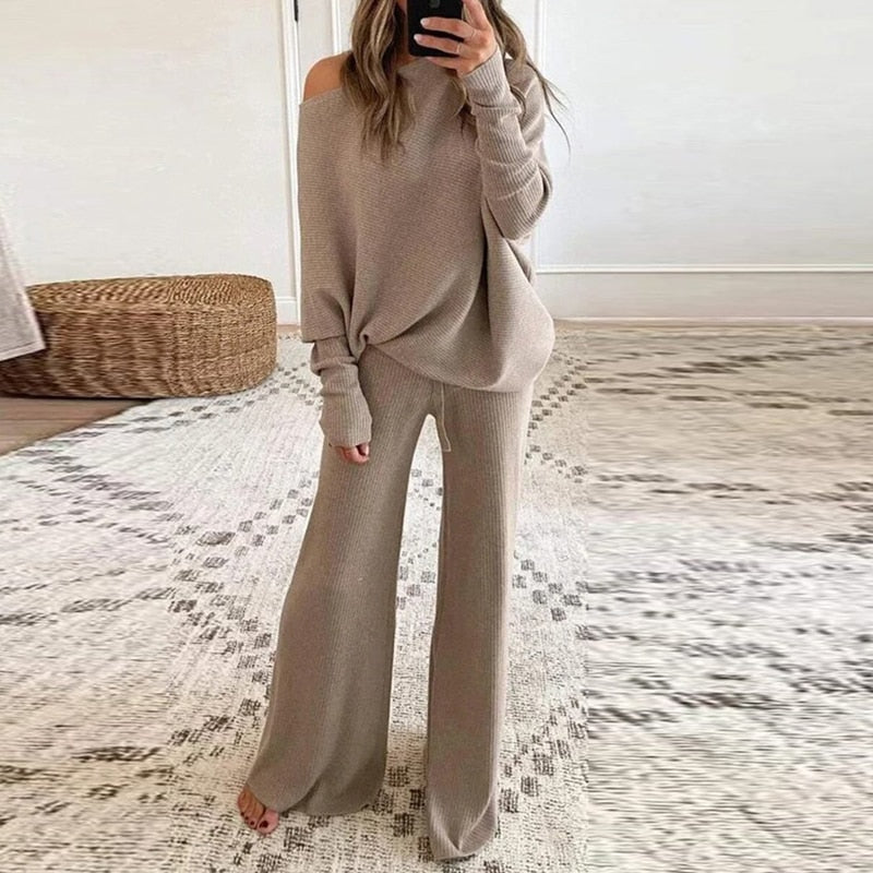 Lässiges bequemes locker sitzendes loungewear-set
