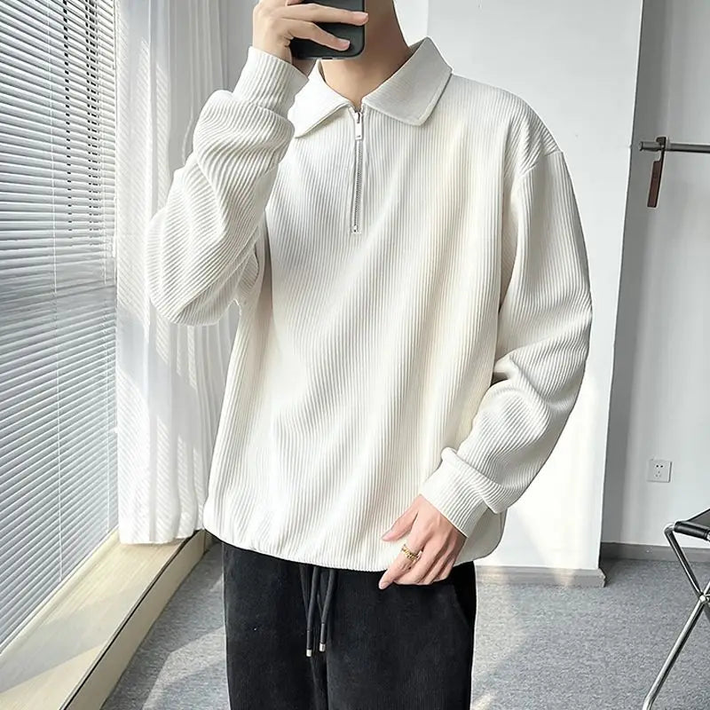 Xavier Polo Pullover | Lässiger Herrenpullover mit Reißverschluss für den täglichen Gebrauch