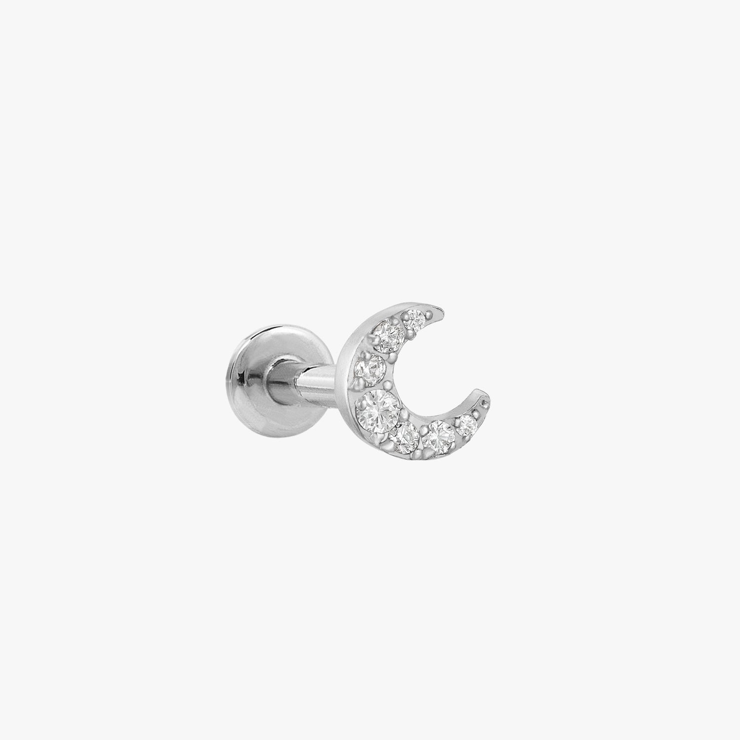Chael - Pavé-Mond-Ohrstecker