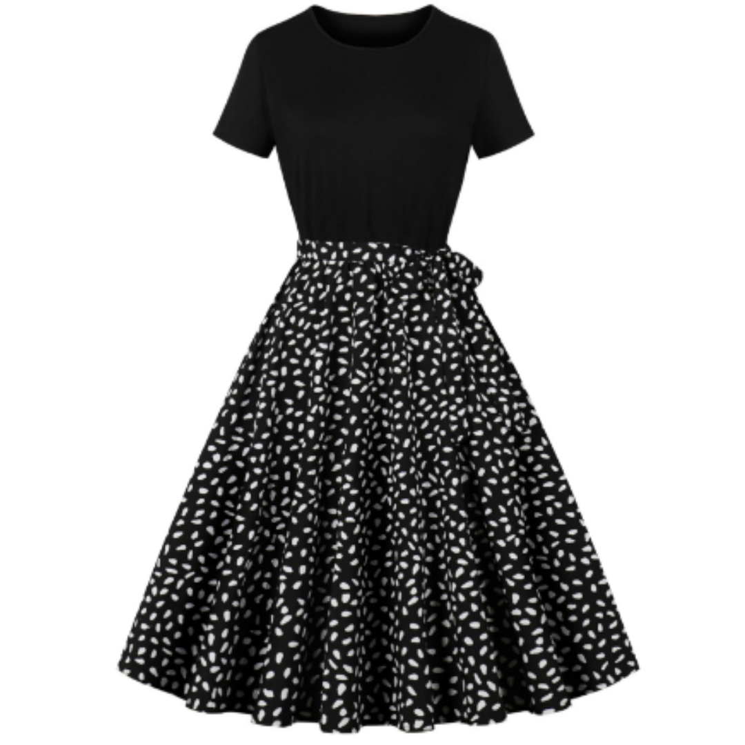 Nerys | Schöne Vintage Polka Dot Damen Kleid