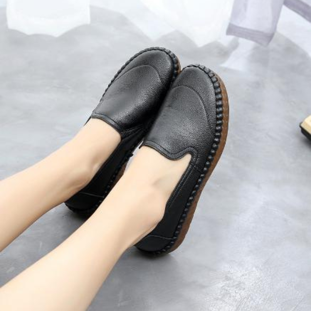 Aelin | Flache Loafer in Uni-Farbe