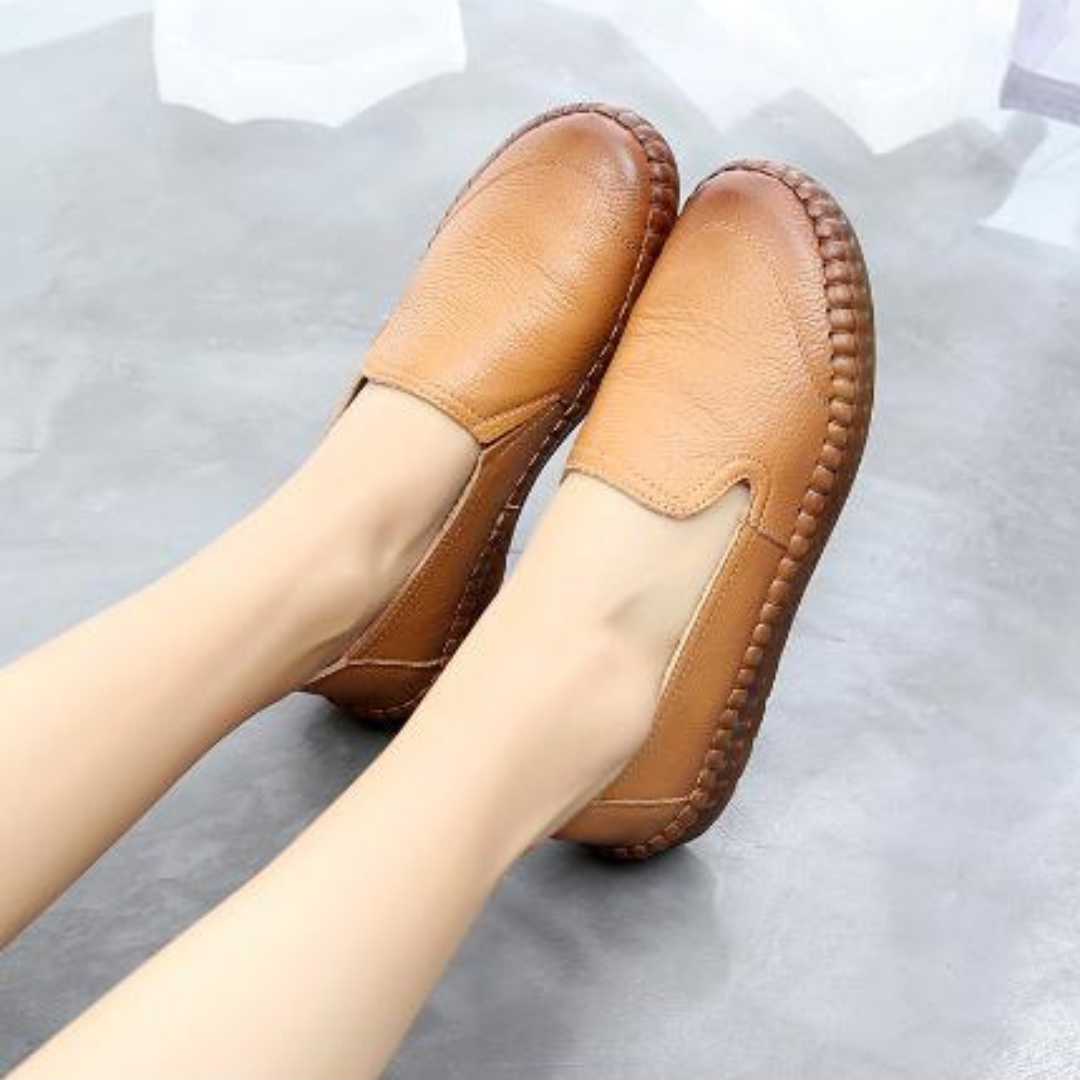 Aelin | Flache Loafer in Uni-Farbe