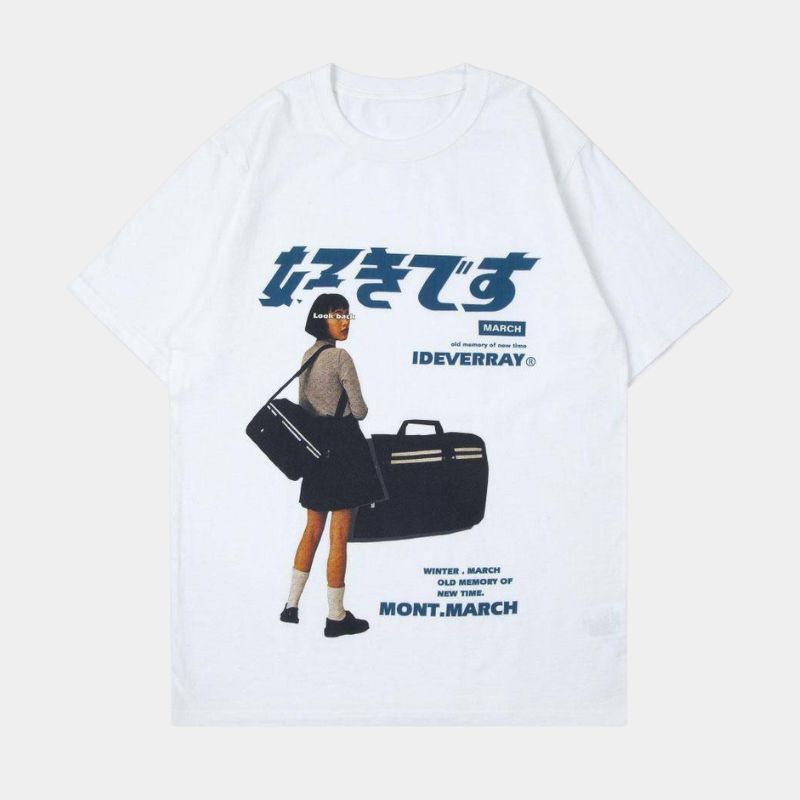 Y2K Unisex Oversized T-Shirt mit Vintage Grafik – Lässiges Streetwear Shirt im Retro Stil