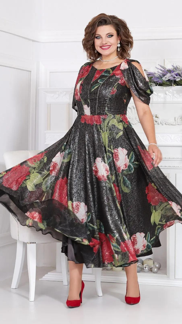 Ysabeau | Damen Geblümtes Kleid