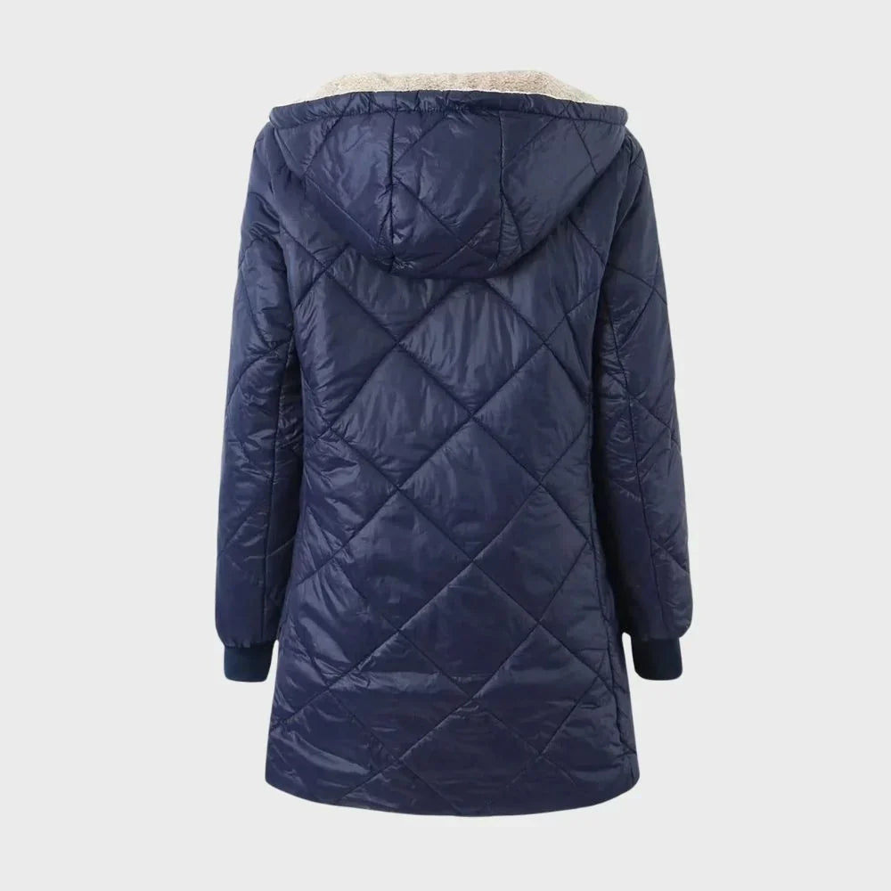 Vogae Parka | Trendiger langer Winterparka mit Polar-Fleece-Futter für Damen