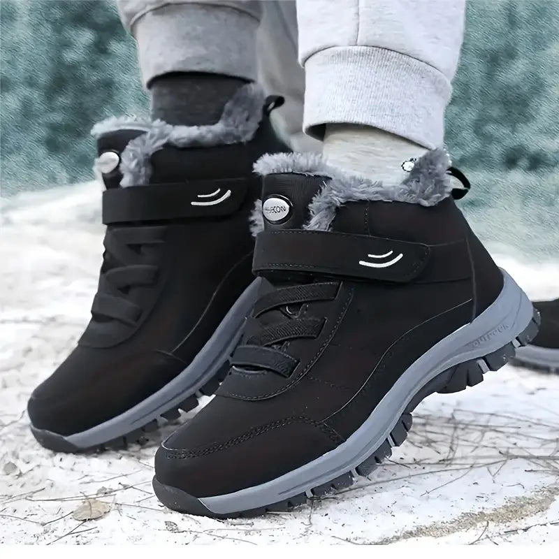 Voss Copenhagen Schneestiefel | Ergonomischer Stiefel mit Klettverschluss und geräumiger Zehen- und Fersenpartie für Damen