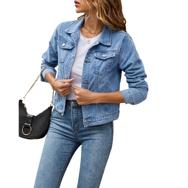 Mirella Denim Jacket | Lässige Jacke im Denim-Look für Frauen