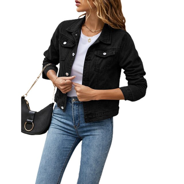 Mirella Denim Jacket | Lässige Jacke im Denim-Look für Frauen