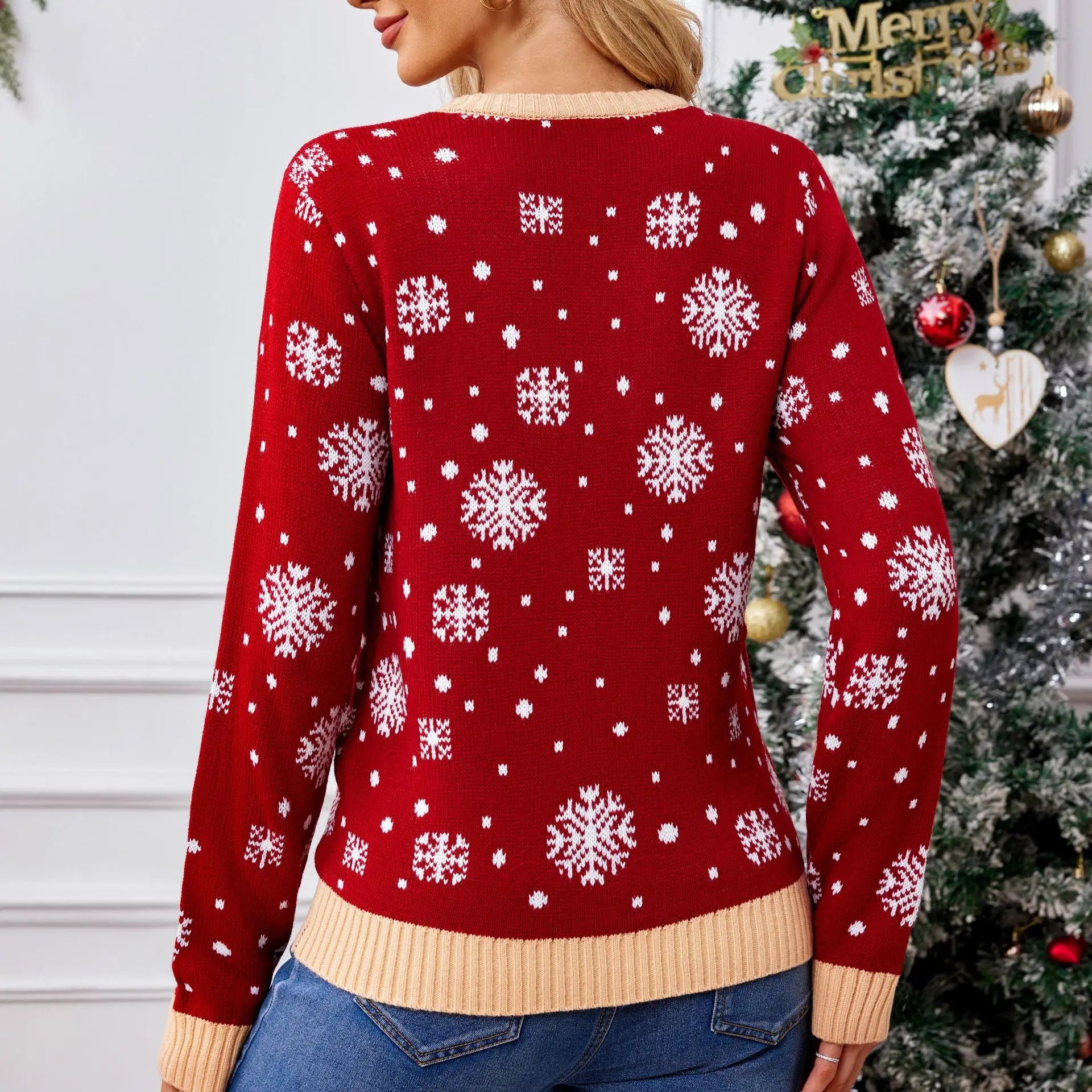 Santa Pullover | Schöner Weihnachtspullover für Damen