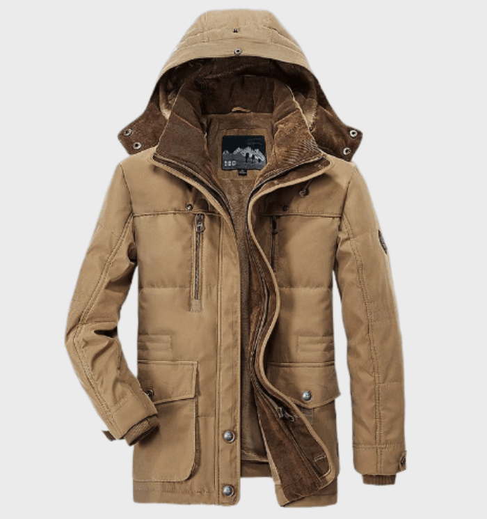 Wellensteiner Winterjacke | Warme fleece parka mit Kapuze und tiefen Taschen