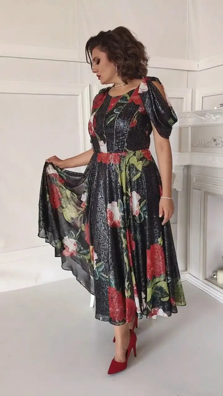 Ysabeau | Damen Geblümtes Kleid