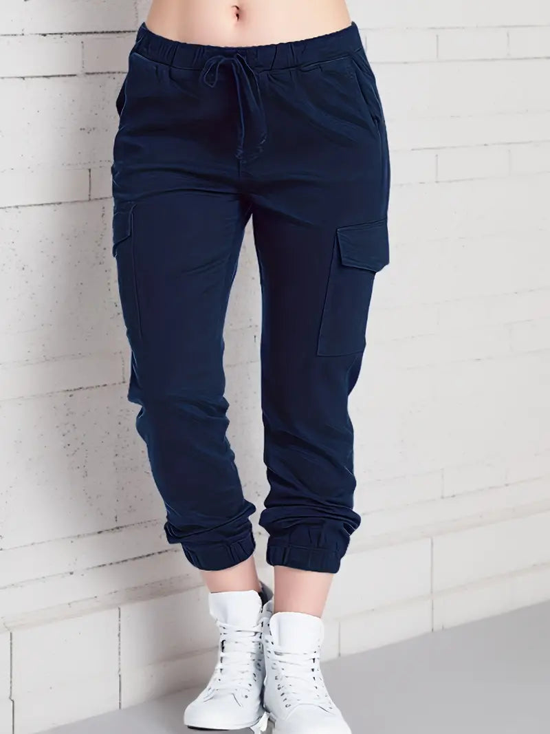 Sabina - Stylische Cargohose für Damen mit Kordelzug