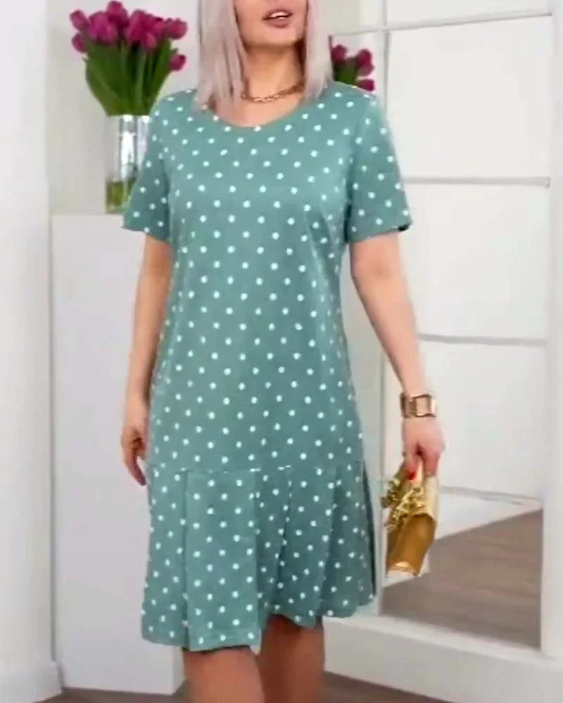 Alexis | Schlichtes und doch elegantes Polka Dot-Kleid für Damen