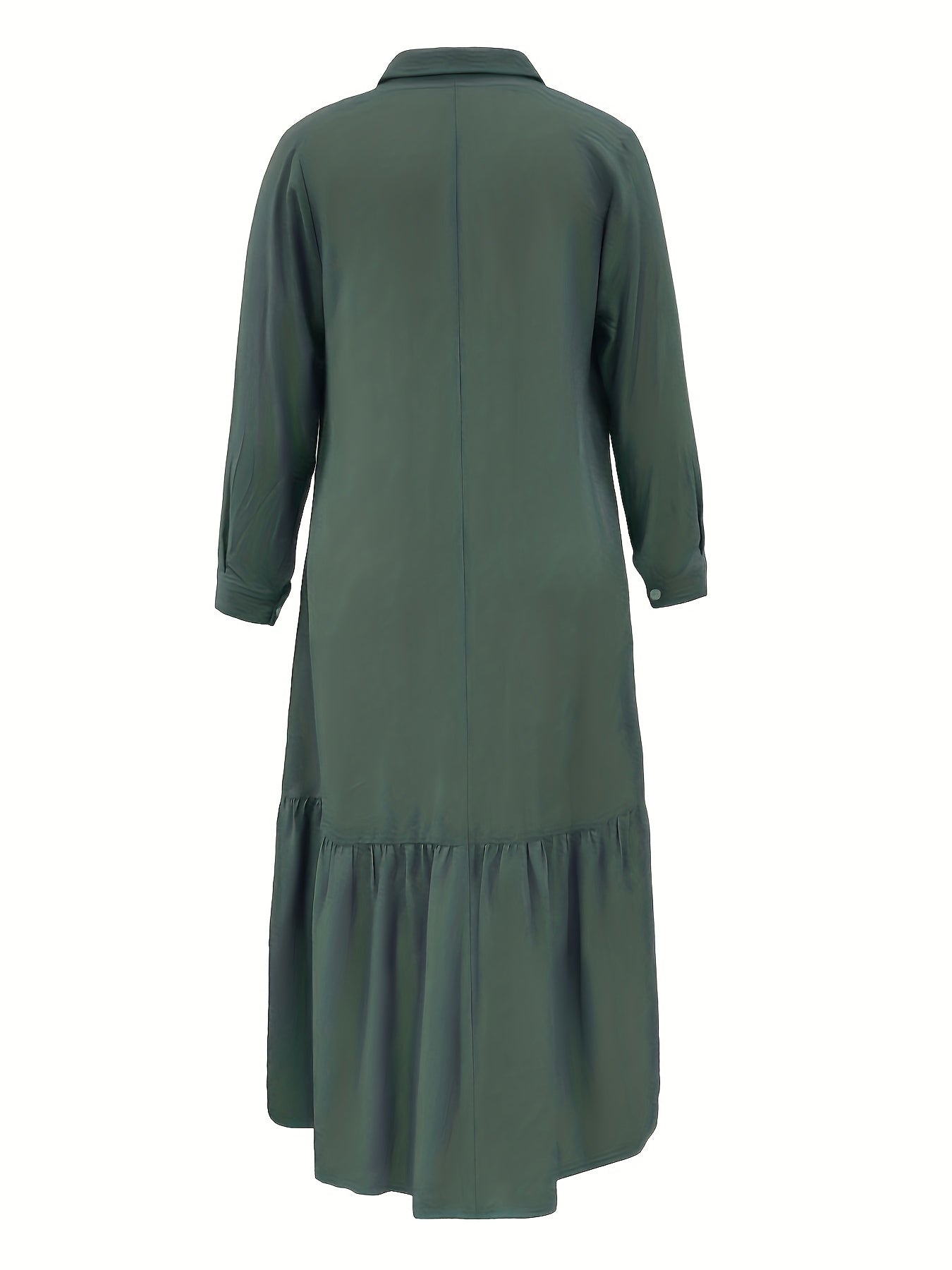 Yorka | Tailliertes Maxi-Hemd Damen-Kleid