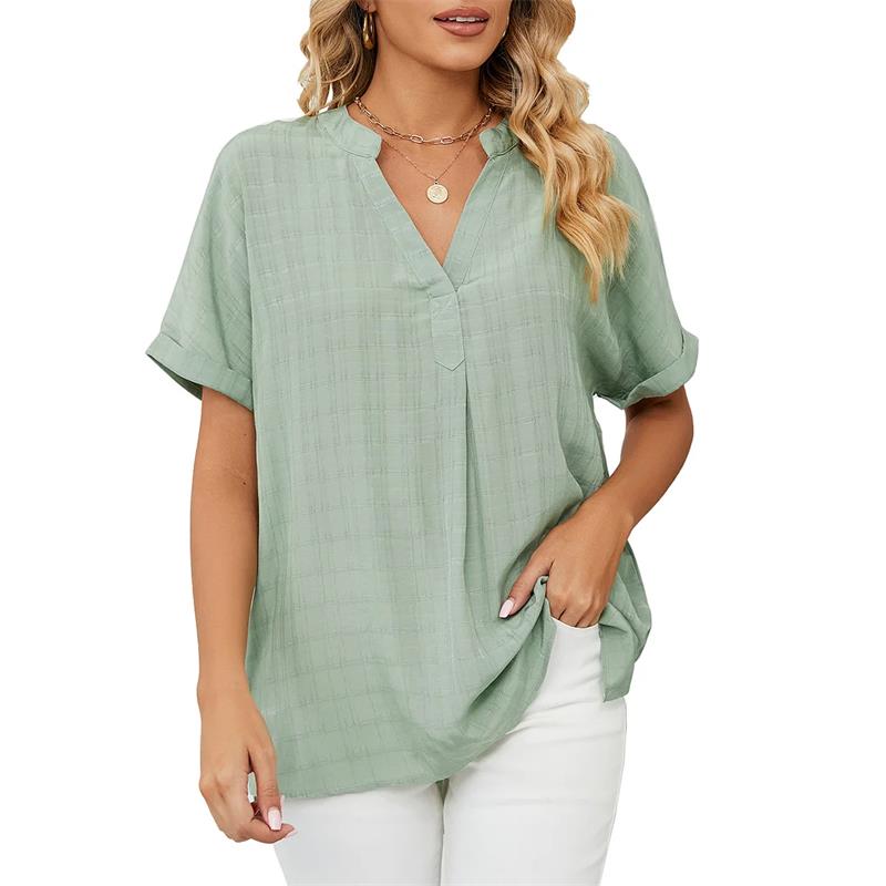 Olivia Bluse | Elegantes Damenshirt mit V-Ausschnitt