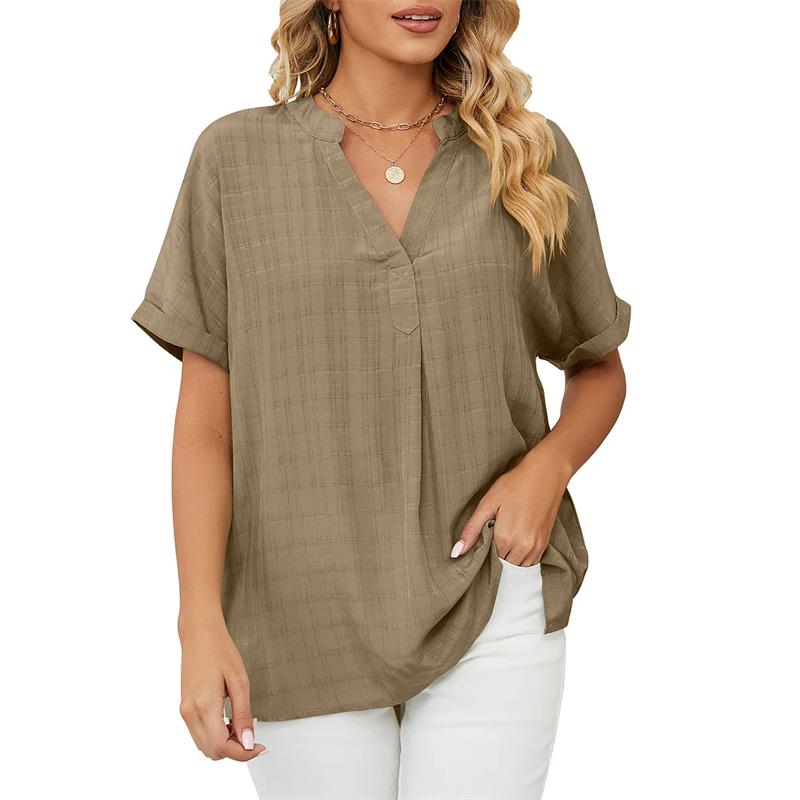 Olivia Bluse | Elegantes Damenshirt mit V-Ausschnitt