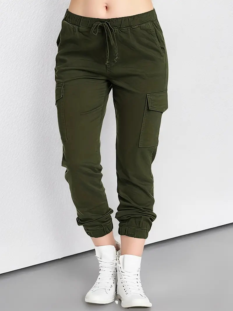 Sabina - Stylische Cargohose für Damen mit Kordelzug