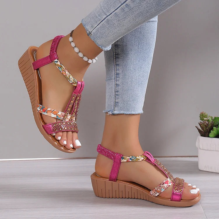 Sariah | Elegante Kristall-Sandalen für Damen