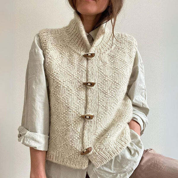 Silje - Ärmellose Strickjacke - stilvoll und vielseitig