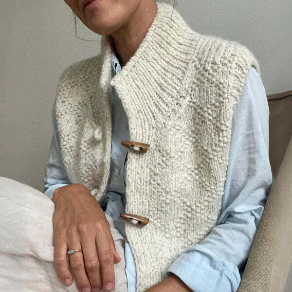 Silje - Ärmellose Strickjacke - stilvoll und vielseitig