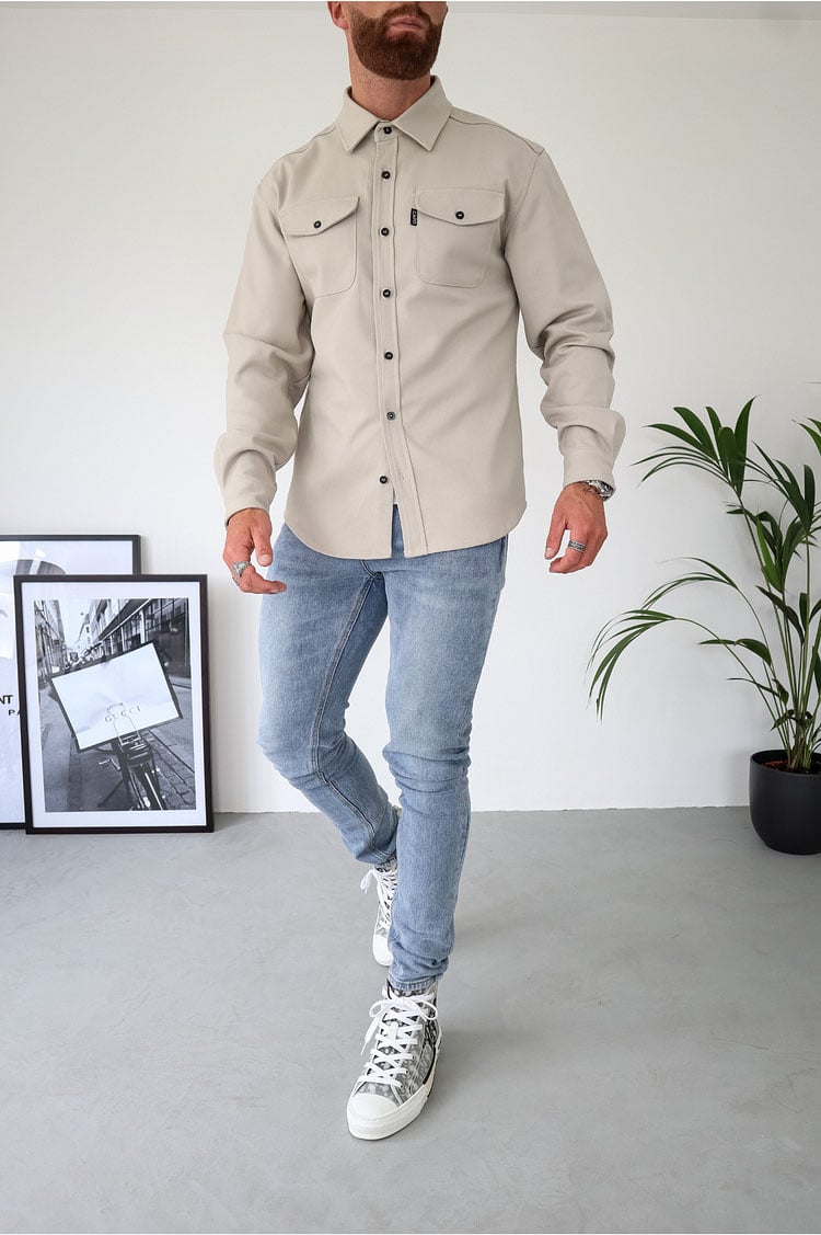 Umar | Button-Down-Hemdjacke für Herren