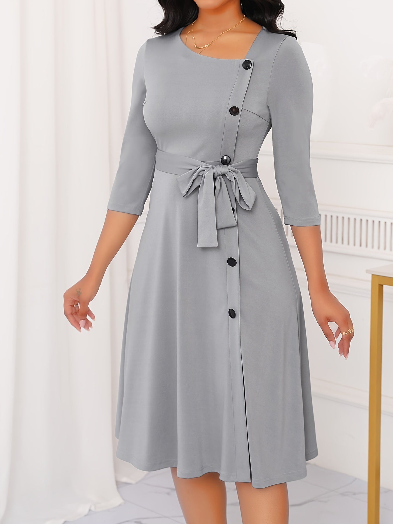 Remington | Damen Kleid | Silbergrau