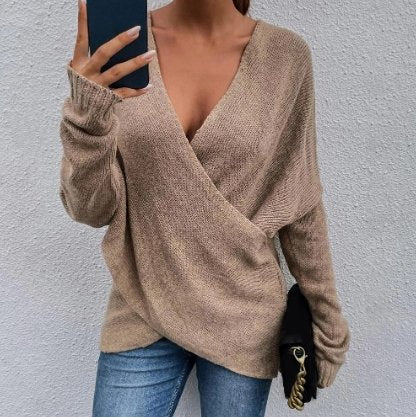 Merel Pullover | Eleganter weicher V-Ausschnitt Pullover für Frauen