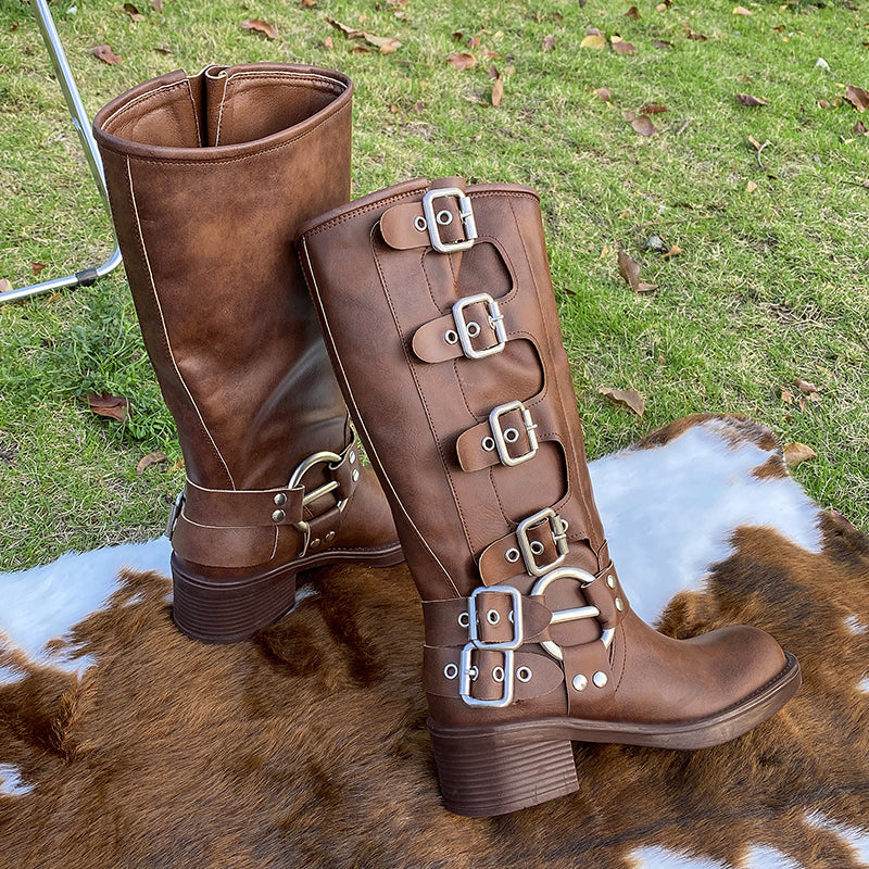 Tatianan | Damen Geschnallt Stiefel | Winter