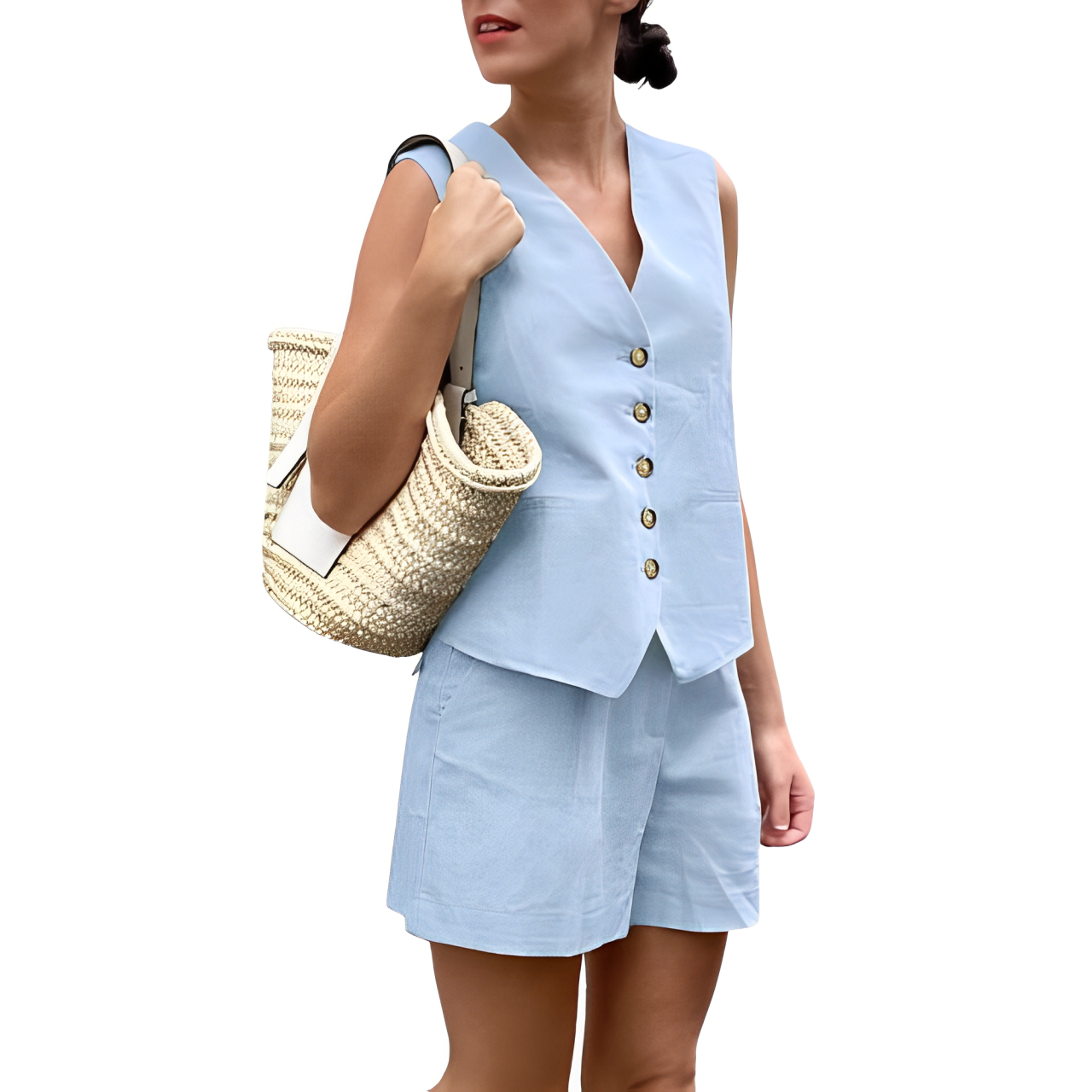 Alva – Elegantes Zweiteiler-Set Top und Shorts