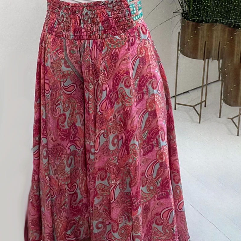 Tabea -  Ethnische Paisley Print Maxi-Hose - Bohemian