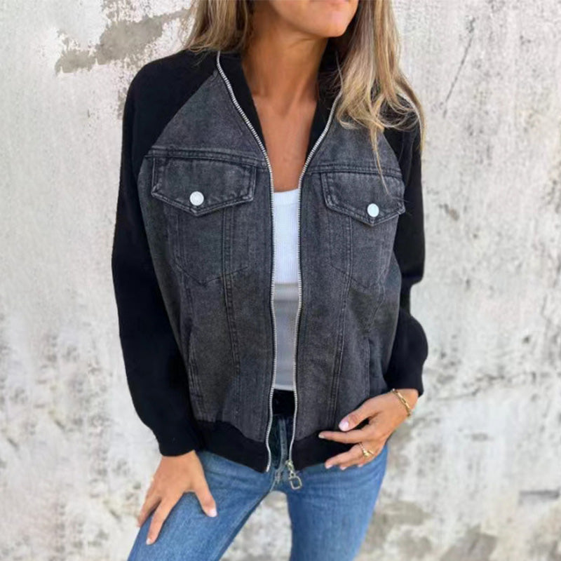 Sommerschlussverkauf Neue Produkte 54 % Rabatt🍃🔥Neue modische kreative Denim-Spleißjacke für Damen