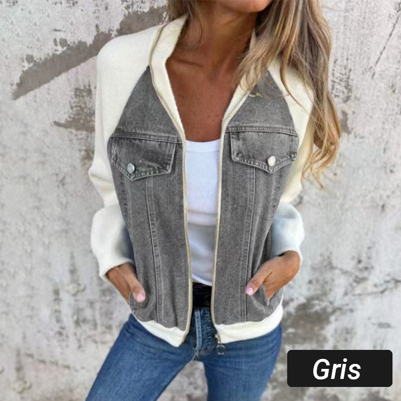 Sommerschlussverkauf Neue Produkte 54 % Rabatt🍃🔥Neue modische kreative Denim-Spleißjacke für Damen