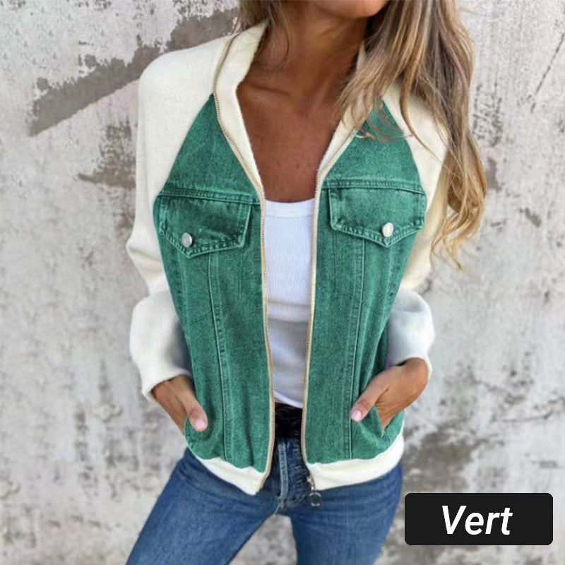 Sommerschlussverkauf Neue Produkte 54 % Rabatt🍃🔥Neue modische kreative Denim-Spleißjacke für Damen