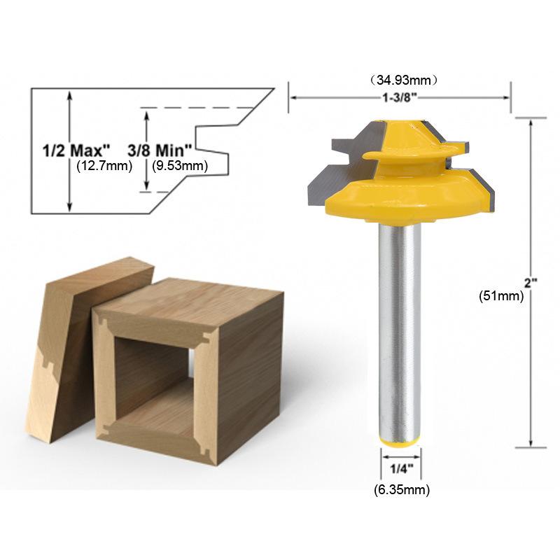 WoodCarver | 45° Gehrungsfräser für perfekte Holzverbindungen