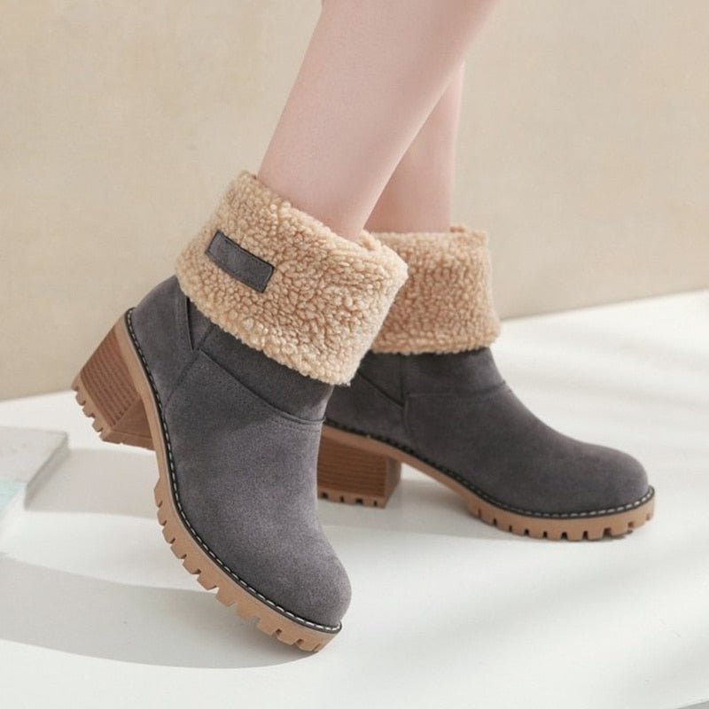 Shayla - Warme Winterstiefel mit markantem Absatz