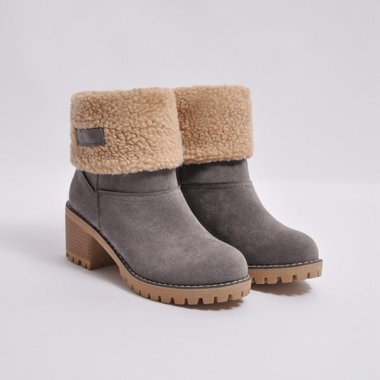 Shayla - Warme Winterstiefel mit markantem Absatz